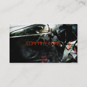 Stilvolles Autosportauto mit Lampe Visitenkarte