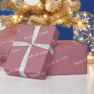 Stilvolles benutzerdefiniertes Textmuster Modernes Geschenkpapier