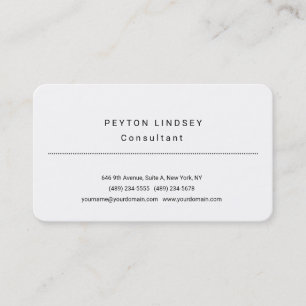 Stilvolles Berufliches Design Visitenkarte