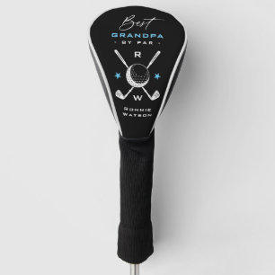 Stilvolles 'Best Grandpa by Par' Monogramm Golf Headcover