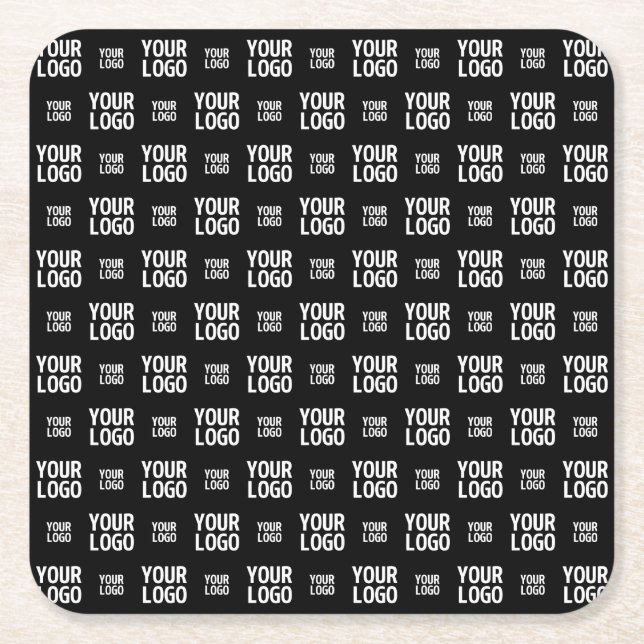 Stilvolles Bild-, Design- oder Geschäftslogo-Muste Rechteckiger Pappuntersetzer (Vorderseite)