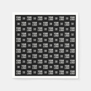 Stilvolles Bild-, Design- oder Geschäftslogo-Muste Serviette