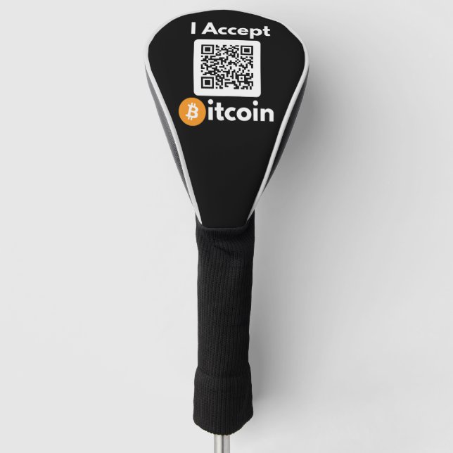 Stilvolles Bitcoin - Btc crypto Golf Headcover (Vorderseite)