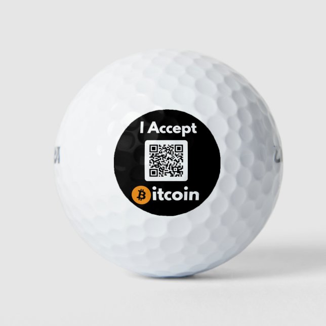 Stilvolles Bitcoin - Btc crypto Golfball (Vorderseite)