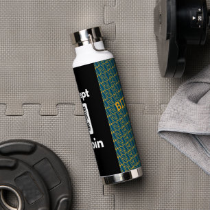 Stilvolles Bitcoin - Btc crypto Trinkflasche