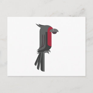 Stilvolles Black Palm Cockatoo Postkarte