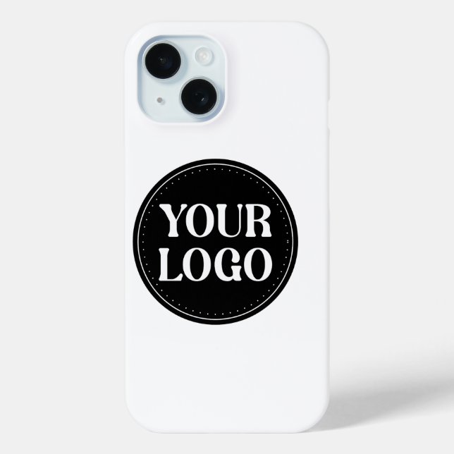 Stilvolles Black QR Code Design | Elegant Brand Case-Mate iPhone Hülle (Rückseite)