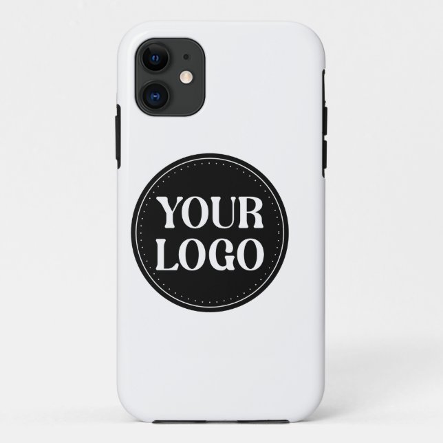 Stilvolles Black QR Code Design | Elegant Brand Case-Mate iPhone Hülle (Rückseite)