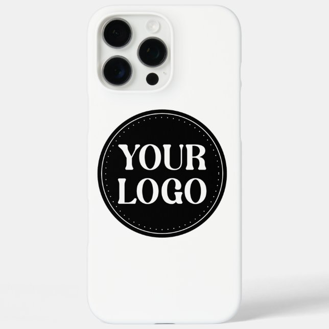 Stilvolles Black QR Code Design | Elegant Brand Case-Mate iPhone Hülle (Rückseite)