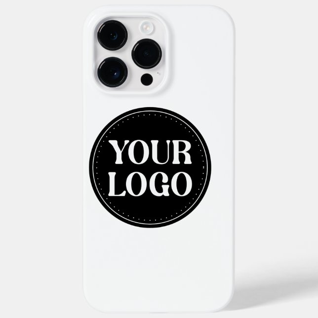 Stilvolles Black QR Code Design | Elegant Brand Case-Mate iPhone Hülle (Rückseite)