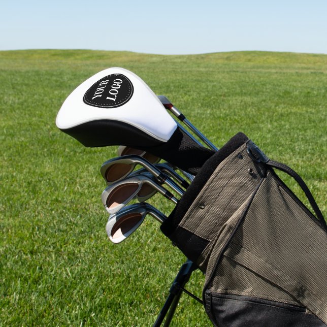 Stilvolles Black QR Code Design | Elegant Brand Golf Headcover (In SItu)