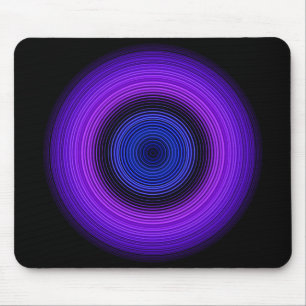 Stilvolles blaues Circle Pattern Mousepad
