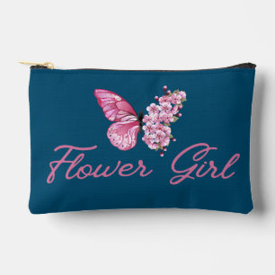 stilvolles Blume Girl, rosa Schmetterling niedlich Zubehörtasche