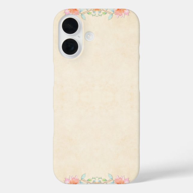 Stilvolles Blumenmuster Case-Mate iPhone Hülle (Rückseite)