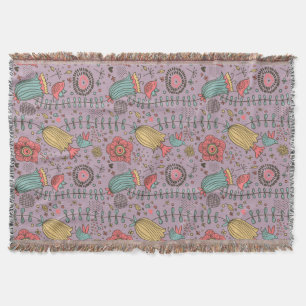 Stilvolles Blumenmuster mit Blumen Decke