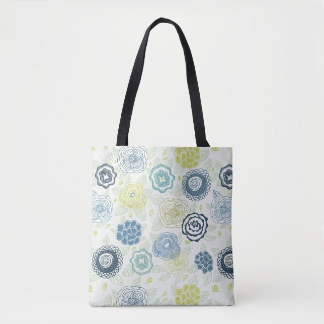 Stilvolles Blumenmuster mit niedlichen Blumen (Vorderseite)