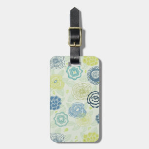 Stilvolles Blumenmuster mit niedlichen Blumen Gepäckanhänger