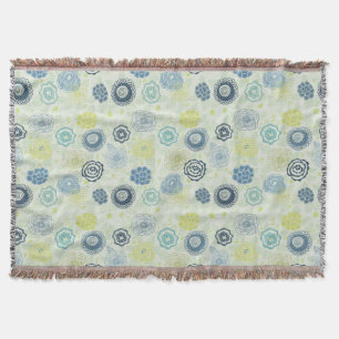 Stilvolles Blumenmuster mit süßen Blumen Decke