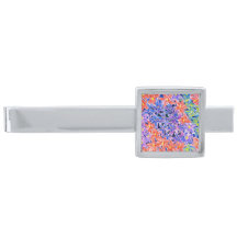 Stilvolles BlumenWasserfarbe-Krawatten-Klipp