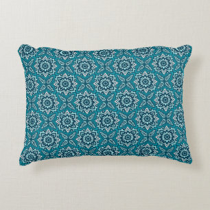 Stilvolles Boho-Geometric-Blumenmuster Dekokissen