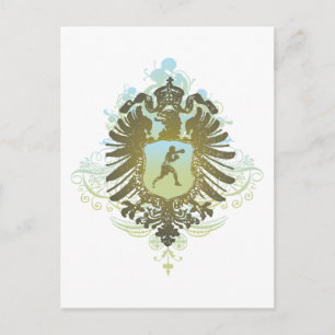 Stilvolles Boxing Postkarte