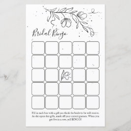 Stilvolles Brautparty-Bingospiel