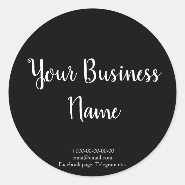 Stilvolles Café der Tafelart, Bäckerei, Runder Aufkleber (Vorderseite)