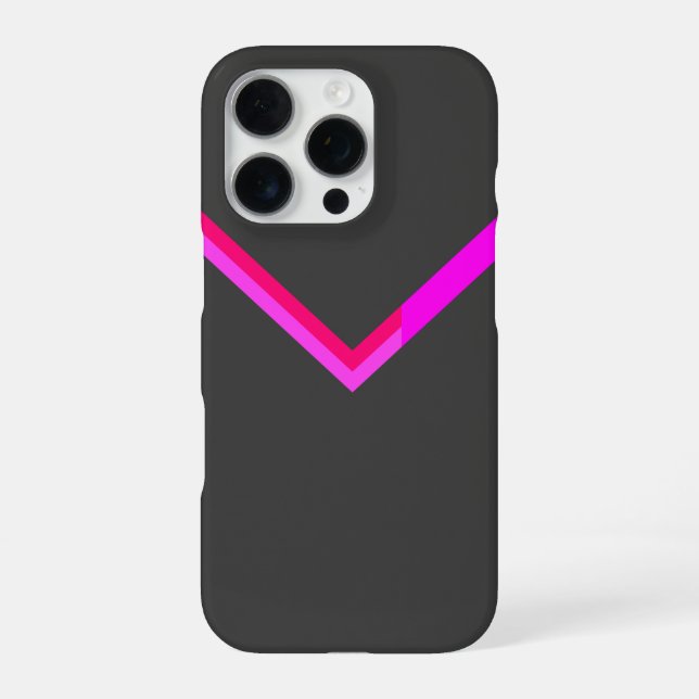 Stilvolles Chevron-Muster-Design iPhone Hülle (Rückseite)