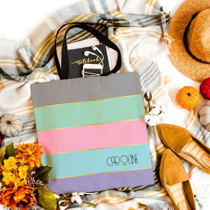 Stilvolles, chic Pastell-Muster Thema-Tasche