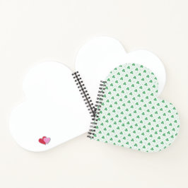 Stilvolles Clover Print Spiral Notebook für den tä Notizbuch