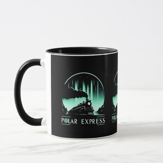 Stilvolles Design des Polar Express Züges Tasse (Links)