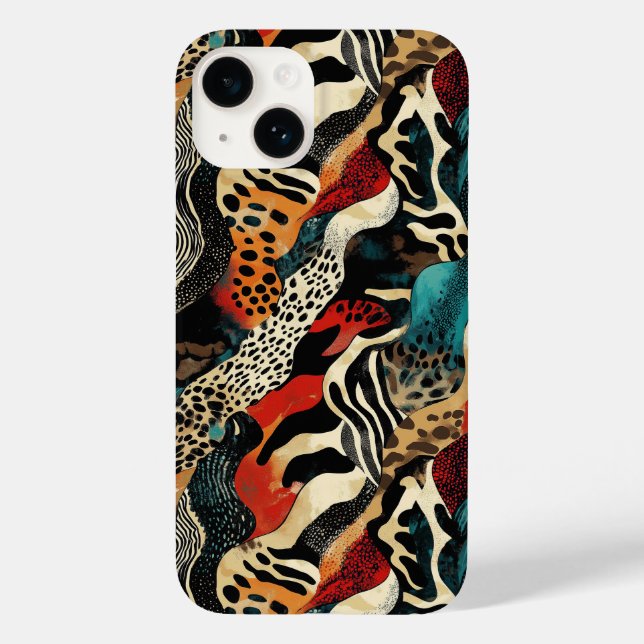 Stilvolles Design für Animal Print Fusion Case-Mate iPhone Hülle (Rückseite)