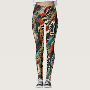 Stilvolles Design für Animal Print Fusion Leggings