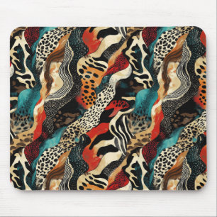 Stilvolles Design für Animal Print Fusion Mousepad