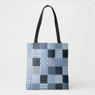 Stilvolles Design, geometrische Fliesen, blaue Far