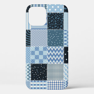 Stilvolles Design, geometrische Fliesen, blaue Far Case-Mate iPhone Hülle