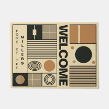 Stilvolles Design im Bauhaus-Stil mit Familienname