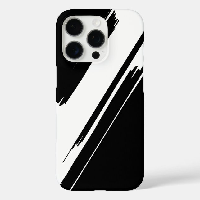 Stilvolles Design in Schwarz und Weiß Case-Mate iPhone Hülle (Rückseite)