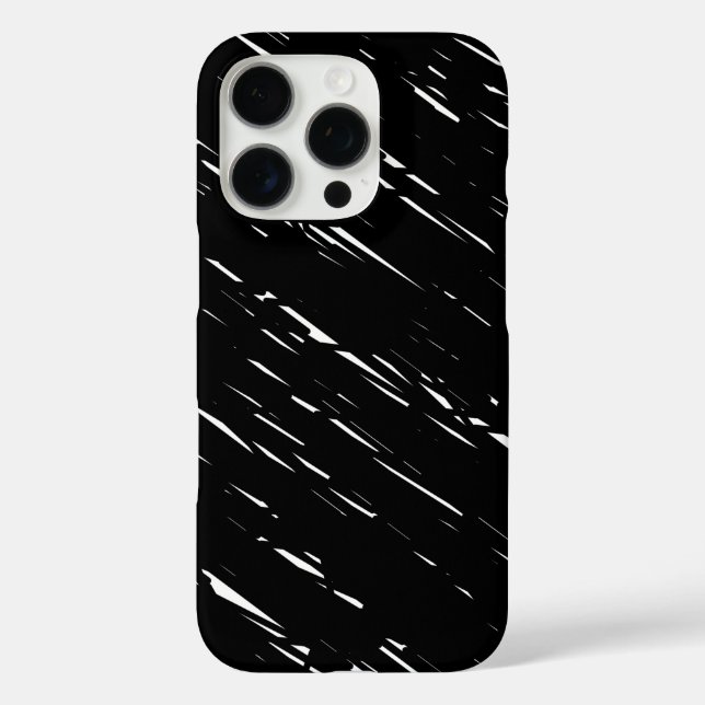 Stilvolles Design in Schwarz und Weiß Case-Mate iPhone Hülle (Rückseite)