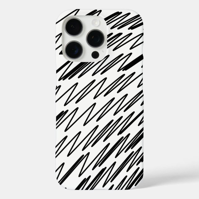 Stilvolles Design in Schwarz und Weiß Case-Mate iPhone Hülle (Rückseite)
