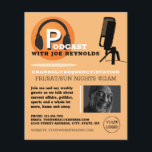 Stilvolles Design, Podcaster, Podcast-Werbung Flyer<br><div class="desc">Stilvolles Design,  Podcaster,  Podcast Werbung Flyer durch den Business Card Store.</div>