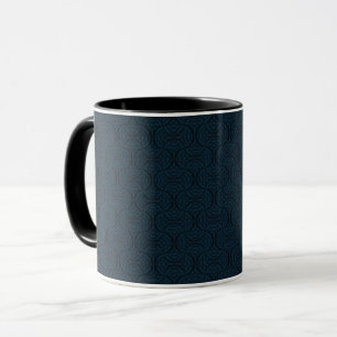 Stilvolles dunkelblau im Art Deco Stil. Tasse