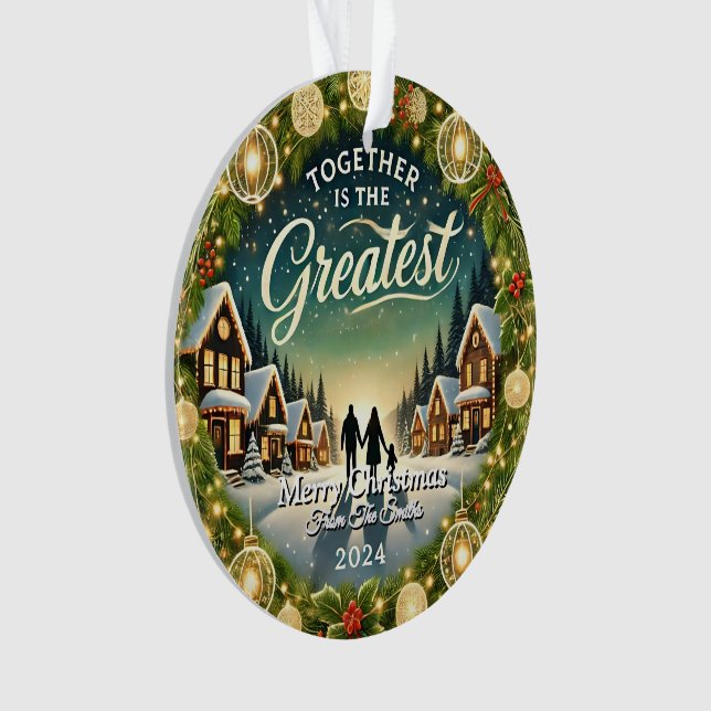 Stilvolles Elegantes Modernes Einfaches Retro Vint Ornament (Vorderseite)