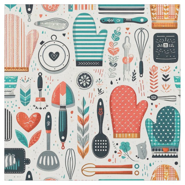 Stilvolles Fabric - Modernes kulinarisches Design Stoff (Nahaufnahme)