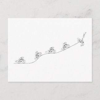 Stilvolles Fahrraddesign Postkarte