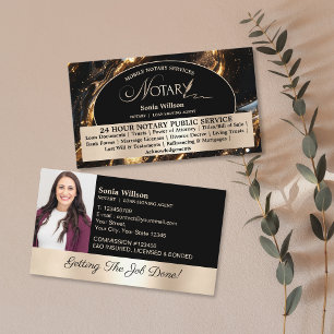 Stilvolles Foto für Notar- und Kreditsignaturen in Visitenkarte