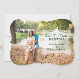 Stilvolles Foto Hochzeit Speichern Sie die Datumsk Save The Date