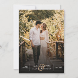 Stilvolles Foto Moderne Hochzeit rettet das Datum Save The Date