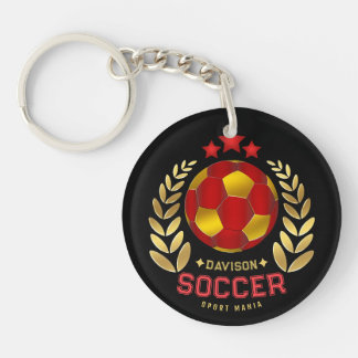 Stilvolles Fußball-Logo | Für Erwachsene Schlüsselanhänger