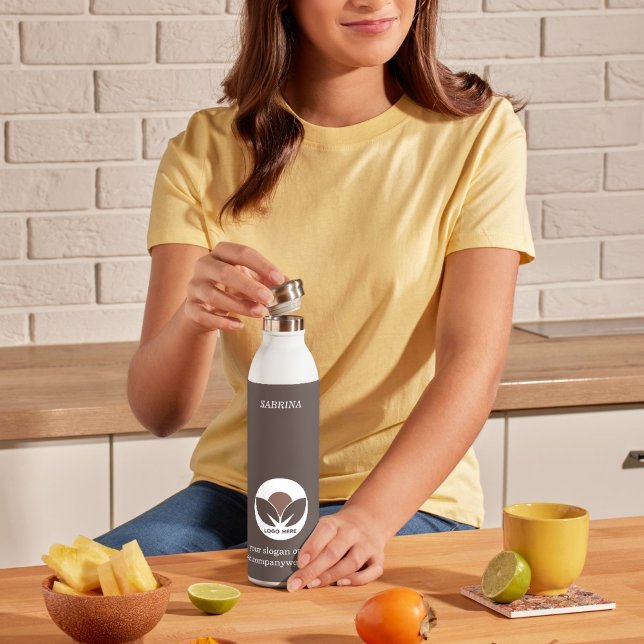 Stilvolles Geschäft | Mocha Mousse | Custom Edelstahlflasche (Stylish Business | Mocha Mousse | Custom Stainless Steel Water Bottle)